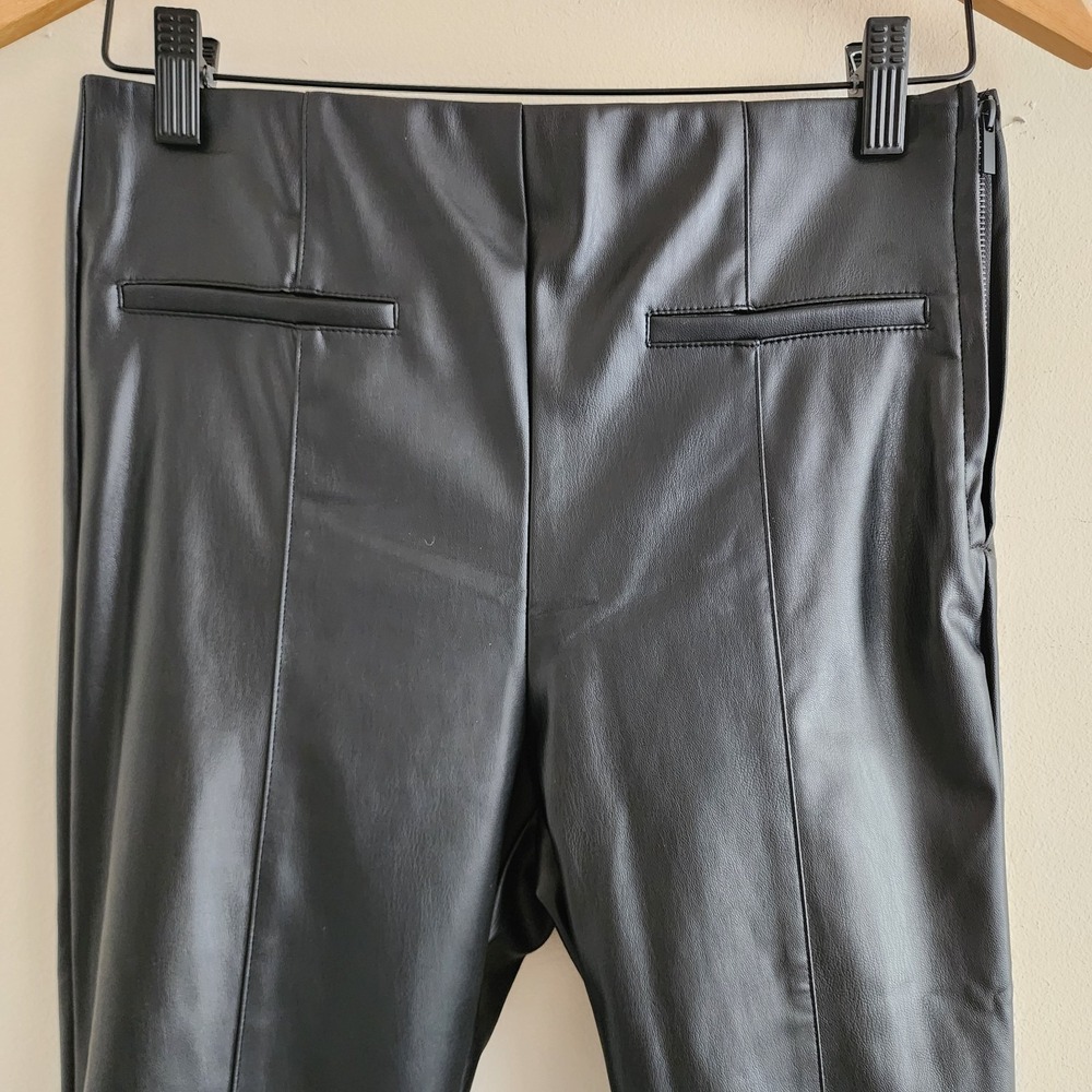 Zara NWT Faux Leather Legging Medium Goth Rocker Biker Winter Glam Stetch Chic